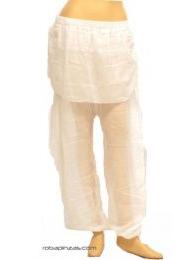 ZAS robapinzas.com | Pantalón amplio tela de gasa con vuelta en cintura. Talla única