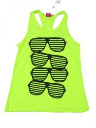 ZAS robapinzas.com | top tirantes gafas persiana. camiseta de tirantes con espalda abierta 100% algodón en colores básicos y fluorescentes. talla única (m-l)