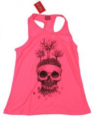 ZAS robapinzas.com | top tirantes maceta skull. camiseta de tirantes con espalda abierta 100% algodón en colores básicos y fluorescentes. talla única (m-l)