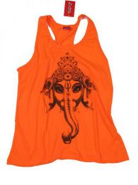ZAS robapinzas.com | top tirantes fosfo Ganesh. Camiseta de tirantes con espalda abierta 100% algodón en colores básicos y fluorescentes. talla única (m-l)