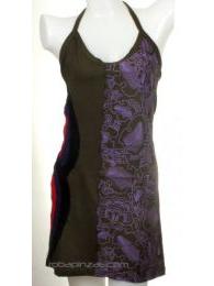 ZAS robapinzas.com | Vestido en dos partes liso-estampado, en algodón