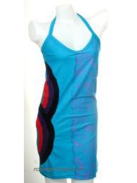 ZAS robapinzas.com | Vestido en dos partes liso-estampado, en algodón