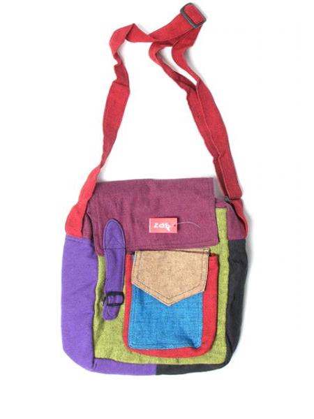 Bolso multicolor 100% algodón. Con multiples bolsillos compartimentos y forro interno. bandolera regulable. Son todos distintos combinaciones aleatorias ZAS robapinzas.com | Bolso multicolor 100% algodón. Con multiples bolsillos compartimentos y forro interno. bandolera regulable. Son todos distintos combinaciones aleatorias