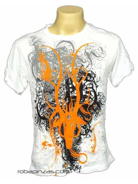 Camiseta ORANGE, algodón fino arrugado ZAS robapinzas.com | Camiseta ORANGE, algodón fino arrugado