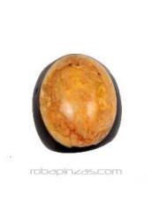 ZAS robapinzas.com | Anillo piedras de colores sobre cuerno, grueso, muy grueso. 

