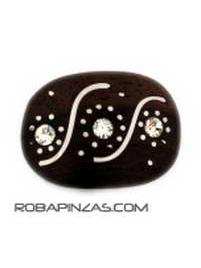 <p>
	Anillos en madera combinada con acero inoxidable y brillantes</p>
