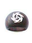 ZAS robapinzas.com | 
	Anillos de madera decoraci&oacute;n en plata de ley.
