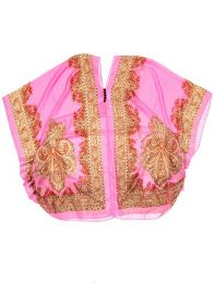 Modelo: Rosa Blusa transparecia de flores Mod Rosa