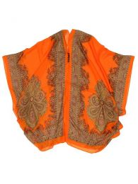 Modelo: Naranja Blusa transparecia de flores Mod Naranja