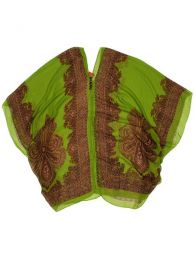 Modelo: Verde Blusa transparecia de flores Mod Verde