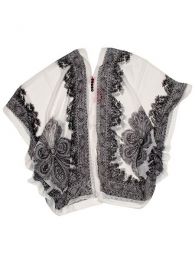 Modelo: Blanco Blusa transparecia de flores Mod Blanco