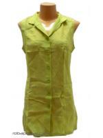 ZAS robapinzas.com | Blusa de Lino, botones bolsillos