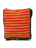 ZAS robapinzas.com | 
	Bolso de punto de algod&oacute;n, dise&ntilde;o a rayas, cremallera,
