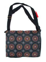 Modelo: Negro bolso circulos bordados, bolso Mod Negro
