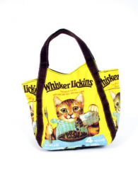 ZAS robapinzas.com bolso de loneta peque&ntilde;o con estampados cremallera forro interno y bolsillos medidas 23X23X15 CM