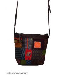 ZAS robapinzas.com Bolso patchwork c&aacute;&ntilde;amo y piel