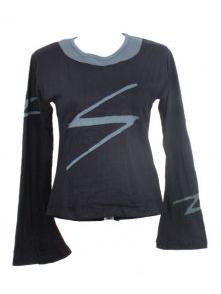 ZAS robapinzas.com | Camiseta cortada dise&ntilde;o rayo. talla &uacute;nica