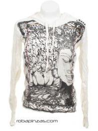 ZAS robapinzas.com | Camiseta Buda, SURE, algod&oacute;n manga larga y capucha