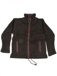 Modelo: Marrón Chaqueta de lana Alternativa. Mod Marrón