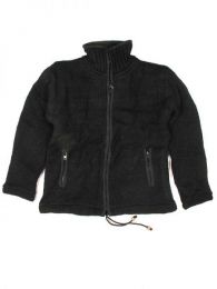 Modelo: Negro Chaqueta de lana Alternativa. Mod Negro