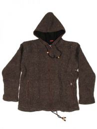 Modelo: Marrón Chaqueta de lana Alternativa. Mod Marrón