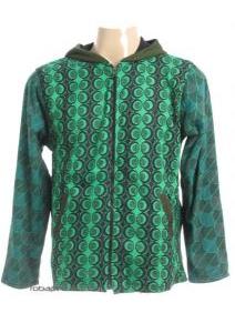 ZAS robapinzas.com
	Chaqueta algod&oacute;n estampado con forro polar interno, bolsillos y capucha.
