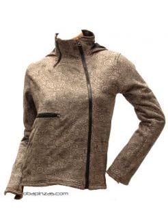 ZAS robapinzas.com | 
	Chupa algod&oacute;n estampado con forro polar interno, cremallera cruzada, bolsillos y capucha en pico
