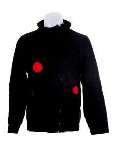 ZAS robapinzas.com Chaquet&oacute;n corto decoraci&oacute;n circulos y forro interno