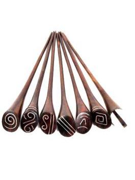 ZAS robapinzas.com | 
	pinchos para el pelo de madera combinado con acero inox.
