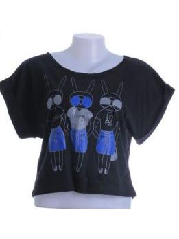 ZAS robapinzas.com | 
	Camiseta alien rabbit, manga corta amplia, talla &uacute;nica
