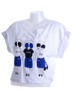 ZAS robapinzas.com | Camiseta alien rabbit, manga corta amplia, talla &uacute;nica