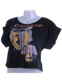 ZAS robapinzas.com | Camiseta vespa, manga corta amplia. Talla &uacute;nica