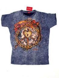 Modelo: Azul Camiseta 100% algodón Mod Azul