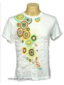 ZAS robapinzas.com | Camiseta CIRCLES, algod&oacute;n arrugado