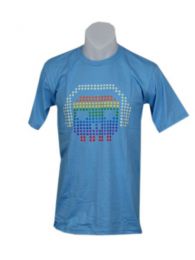 ZAS robapinzas.com | Camiseta marcianitos cascos, de algod&oacute;n y manga corta