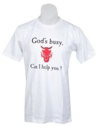 ZAS robapinzas.com | Camiseta God is busy de algod&oacute;n y manga corta