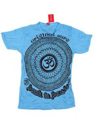 Modelo: Azul camiseta 100% algodón Mod Azul