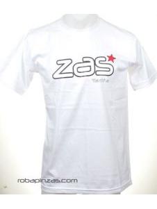 Modelo: Blanco ZAS camiseta manga corta algodón Mod Blanco