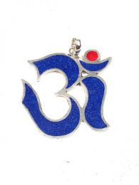 Modelo: Lapislazuli Colgante Om Hindú realizado Mod Lapislazuli