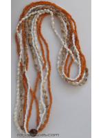 ZAS robapinzas.com | Collar largo cuentas conchas