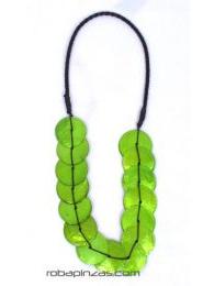 ZAS robapinzas.com | 
	Collar&nbsp; circulos, nacar esmaltado
