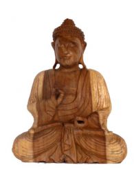 ZAS robapinzas.com | 
	Figura Buda tallada en madera de teca, alto 30 cm

