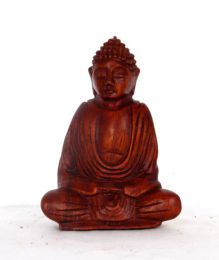 ZAS robapinzas.com | 
	Buda, figura de madera tallada alto 15 cm

