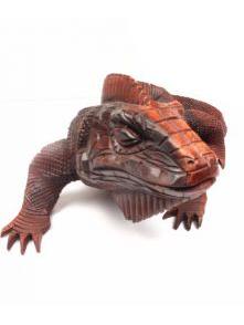 ZAS robapinzas.com | Iguana tallada, iguana tallada en madera tropical, largo de 40cm