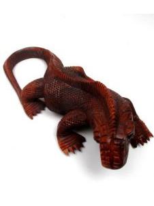 ZAS robapinzas.com | Iguana tallada 30cm, figura tallada a mano en maderas tropicales largo 30cm