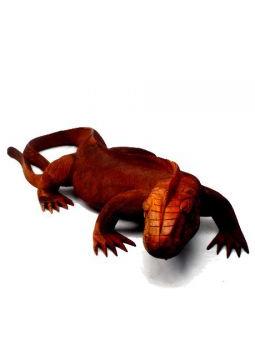 ZAS robapinzas.com | iguana tallada 80cm, figura tallada en maderas tropicales con un largo total de 80cm