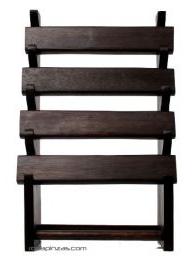 ZAS robapinzas.com | 
	Expositor de pulseras para poner en mesa o balda. Soporte plano para una mejor sujecci&oacute;n de pukseras de cuero. 4 Niveles medidas 30x50cm
