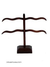 ZAS robapinzas.com | 
	Expositir para pendientes de mesa, en madera de teca

