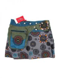 Modelo: Gris Minifalda 100% algodón Mod Gris