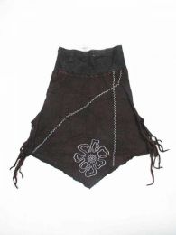 Modelo: Negro Falda hippie de algodón Mod Negro